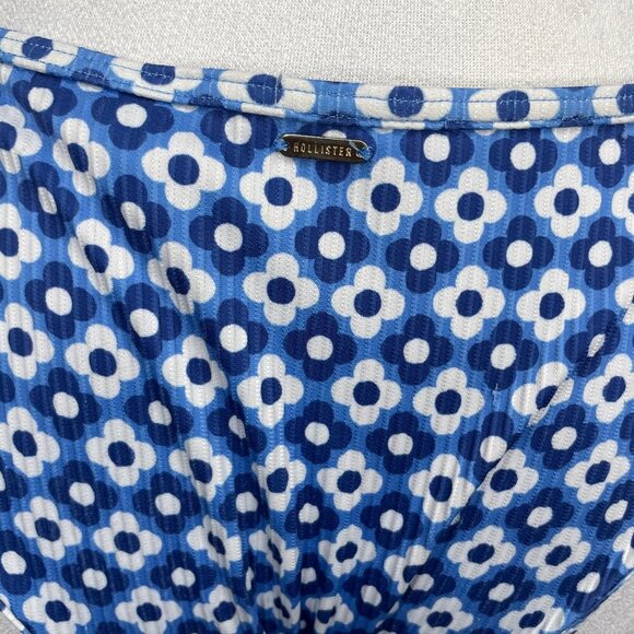Hollister Blue White Floral Bikini Set Beachwear Vacation XS/S - Picture 4 of 10